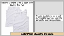 Comparison Shopping Carter's Girls 2-pack White Cotton Tee Set