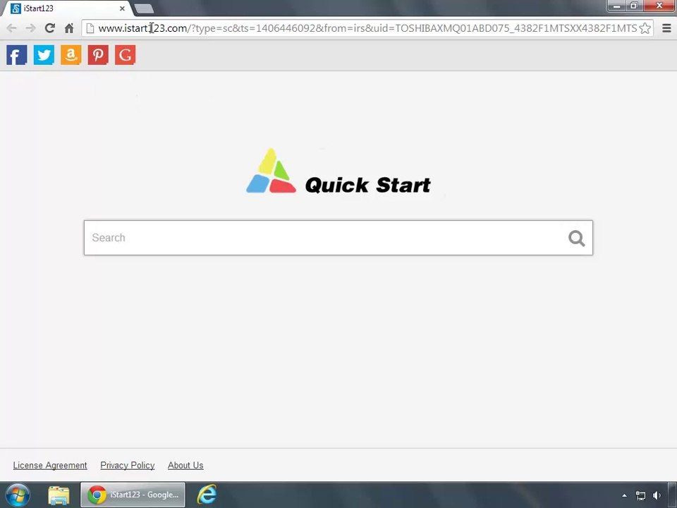 istart123.com - iStart123 (Quick Start) Homepage Removal