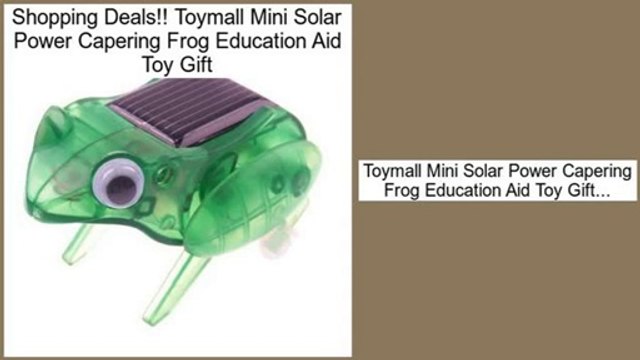 Consumer Reviews Toymall Mini Solar Power Capering Frog Education Aid Toy Gift