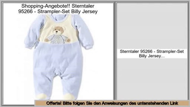 Die besten Angebote Sterntaler 95266 - Strampler-Set Billy Jersey