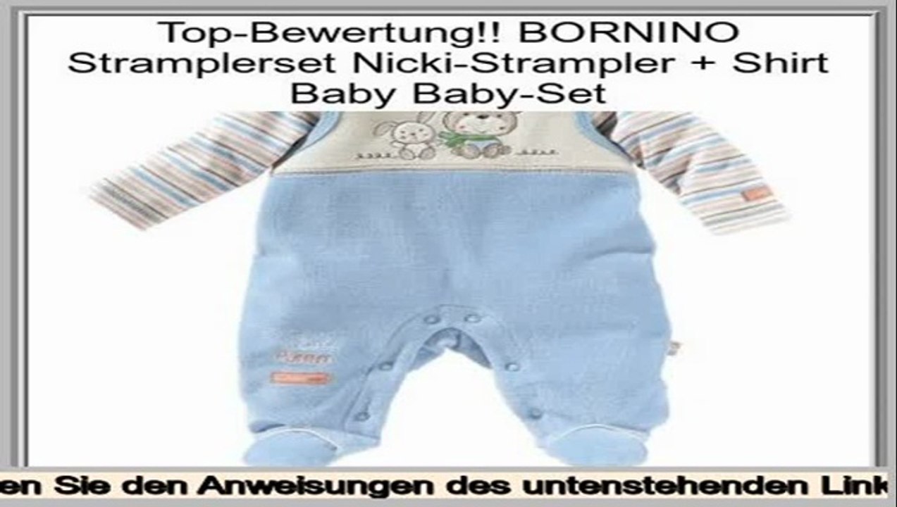 Beste Bewertungen BORNINO Stramplerset Nicki-Strampler + Shirt Baby Baby-Set