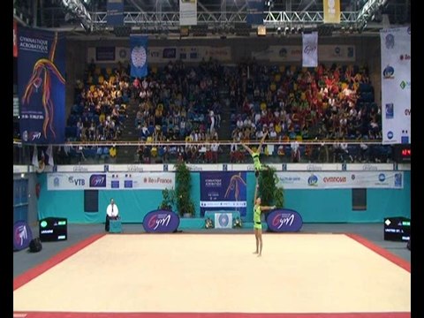 Finales - Compétitions Mondiales par Groupe d'Âge 12/18 ans de Gymnastique Acrobatique - 5 juillet 2014 - Duos et Trios Féminins