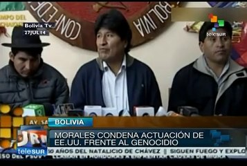 Evo repudia ataque de Israel a Gaza y critica silencio de EE.UU.