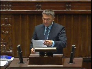 Poseł Waldemar Sługocki - Wystąpienie z dnia 24 lipca 2014 roku.