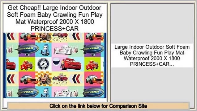 Best Large Indoor Outdoor Soft Foam Baby Crawling Fun Play Mat Waterproof 2000 X 1800 PRINCESS+CAR
