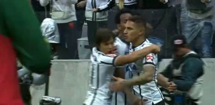 GOL de Paolo Guerrero. Corinthians 2-1 Palmeiras.