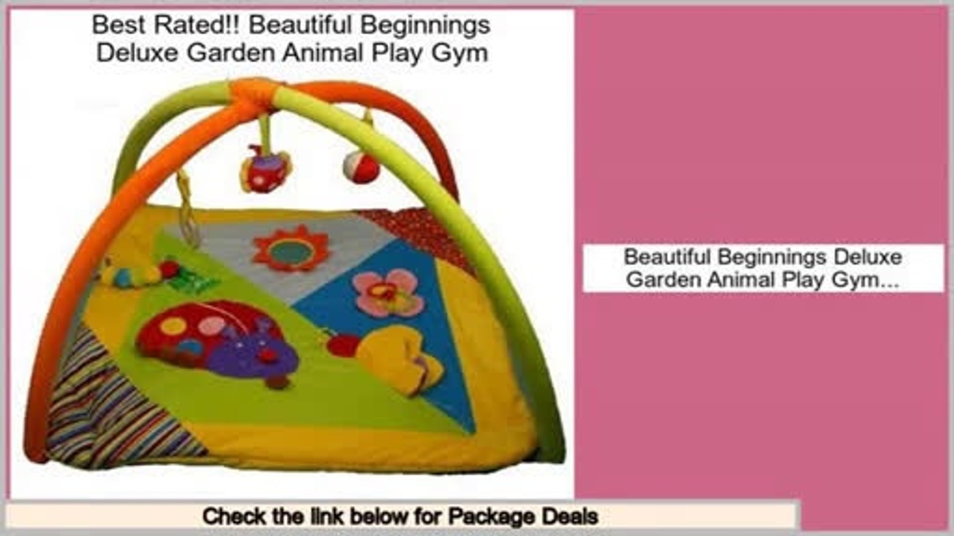 Sale Best Beautiful Beginnings Deluxe Garden Animal Play Gym