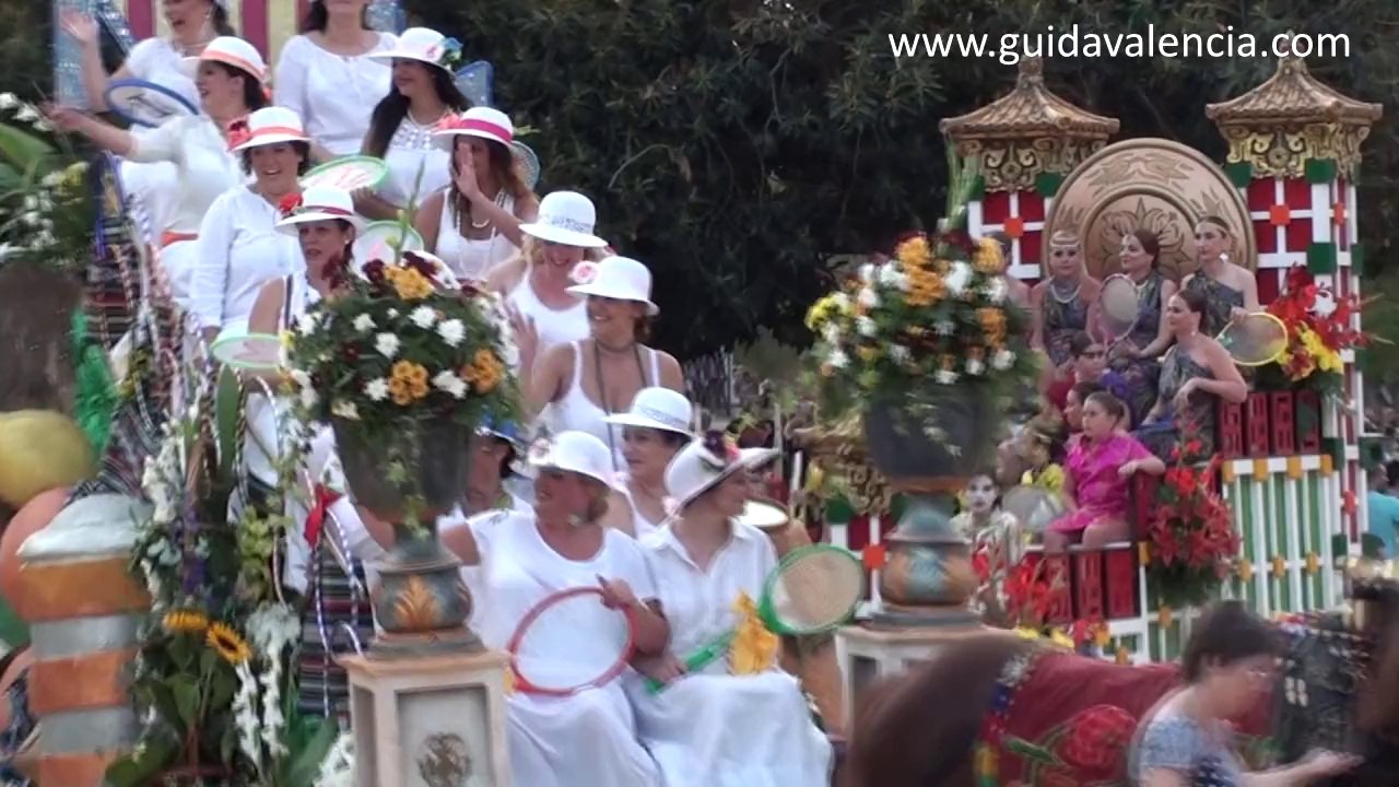 Desfile de Carros - Batalla de Flores - Feria de Julio de Valencia - 27/07/2014