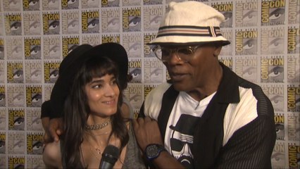 Samuel L. Jackson With His "Partner In Crime" At Comic-Con