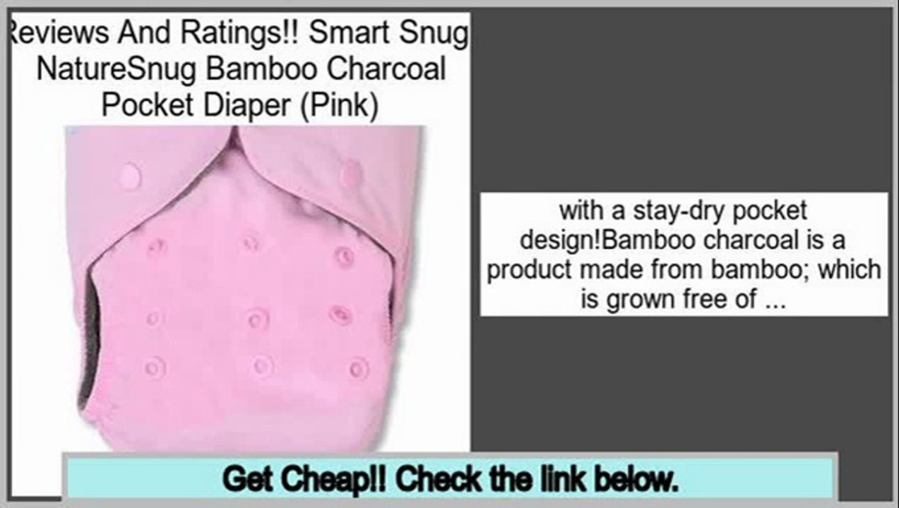 Clearance Smart Snugs NatureSnug Bamboo Charcoal Pocket Diaper (Pink)