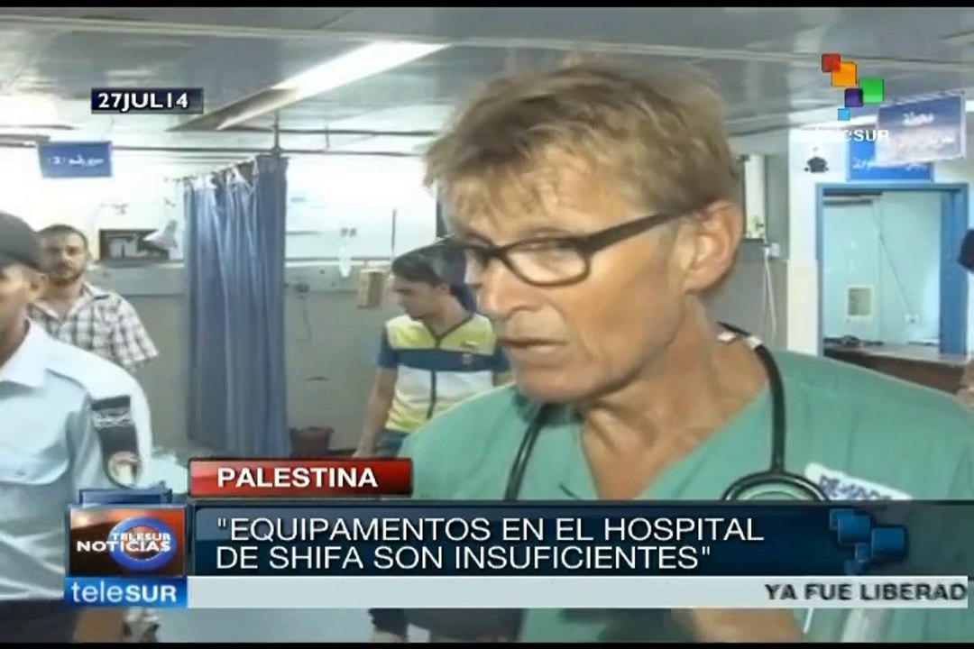 Crisis humanitaria llega a hospitales gazatíes por ataques israelíes