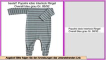 Review Preis Popolini iobio Interlock Ringel Overall blau grau Gr. 86/92