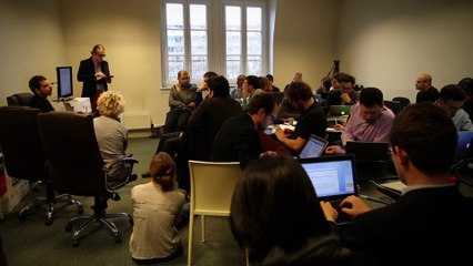 Equipe numérique de François Hollande : séminaire au QG de campagne