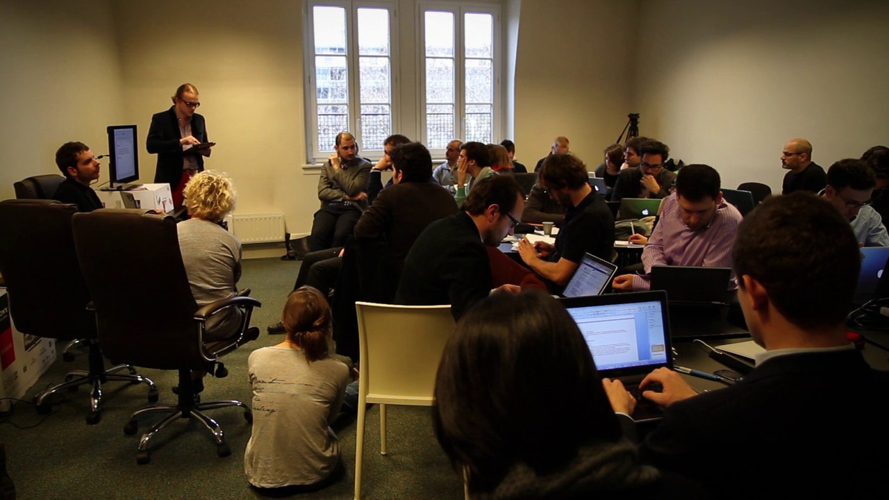 Equipe numérique de François Hollande : séminaire au QG de campagne