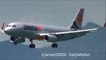 Jetstar Asia Airways Flight 3K 697. Boeing 737-800. Landing in Hong Kong International Airport