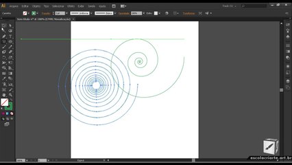 Curso de Illustrator CS6 Aula 21 Ferramenta Espiral