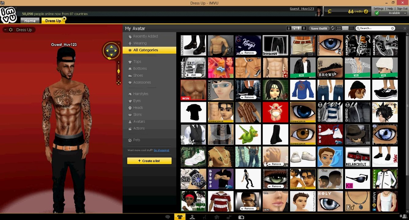 PlayerUp.com - Buy Sell Accounts - IMVU Account for sale(5)