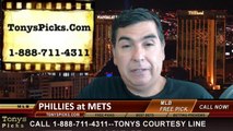 MLB Pick New York Mets vs. Philadelphia Phillies Betting Line Odds Prediction Preview 7-30-2014