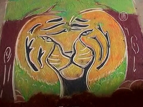 Индийские школьники рисуют тигров, чтобы их спасти