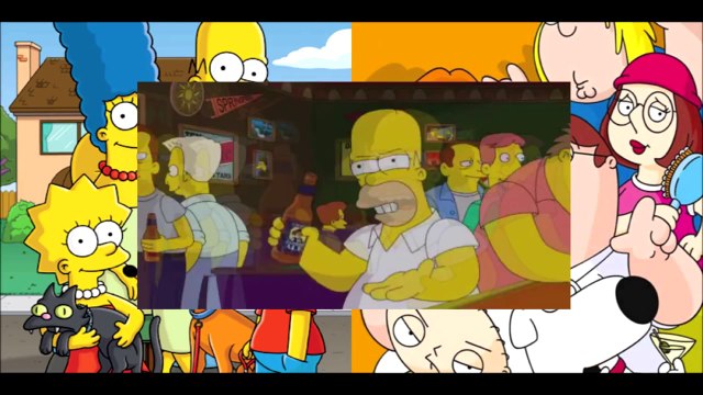 The Simpsons / Family Guy Crossover - Comic Con 2014 [VO-HD]