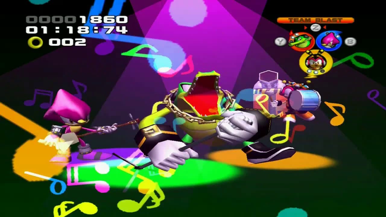Sonic Heroes - Team Chaotix - BOSS : Egg Emperor + Crédits