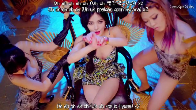 Hyuna - Red (빨개요) MV [English subs + Romanization + Hangul] HD