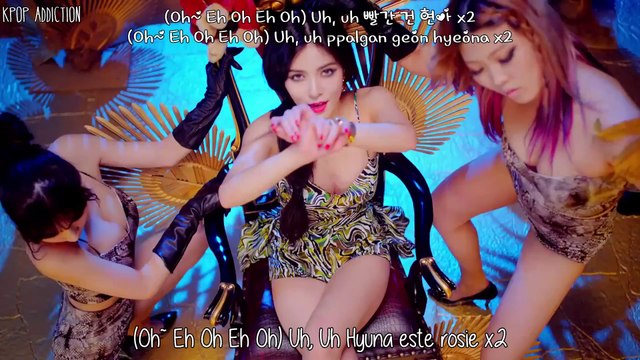 HYUNA ~ 빨개요 (RED) MV [Romanian Trans | Han | Rom] HD