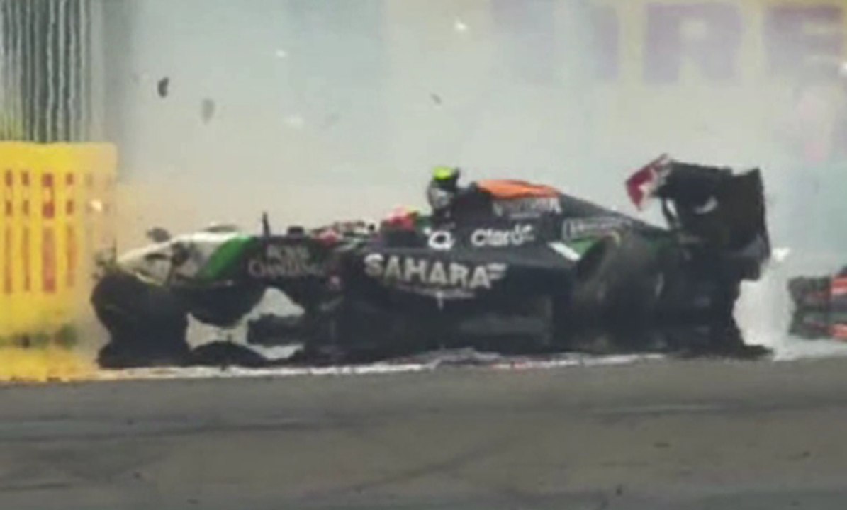 F1 : l'incroyable crash de Sergio Perez - ZAPPING AUTO DU 28/07/2014