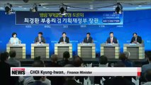 Korea's finance minister domestic economy needs expansionary fiscal, monetary policy until at least next year