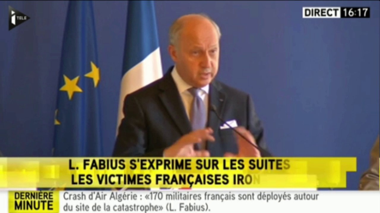 Vol MH17: Les explications de Laurent Fabius en 1'30