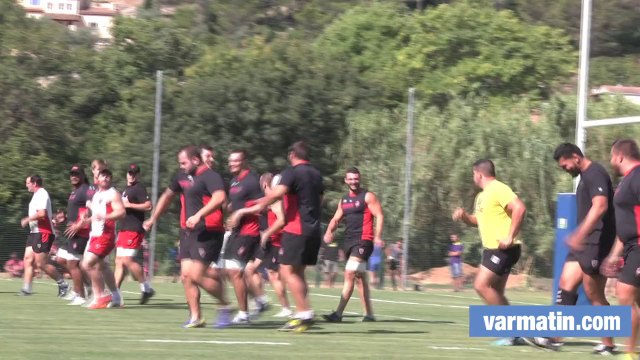 Entraînement délocalisé du RCT à Solliès-Toucas