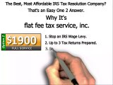 The Best Most Affordable IRS Tax Help - Flat Fee Tax Service