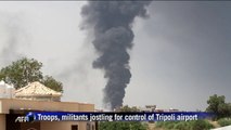 Huge oil depot blaze puts Tripoli under threat