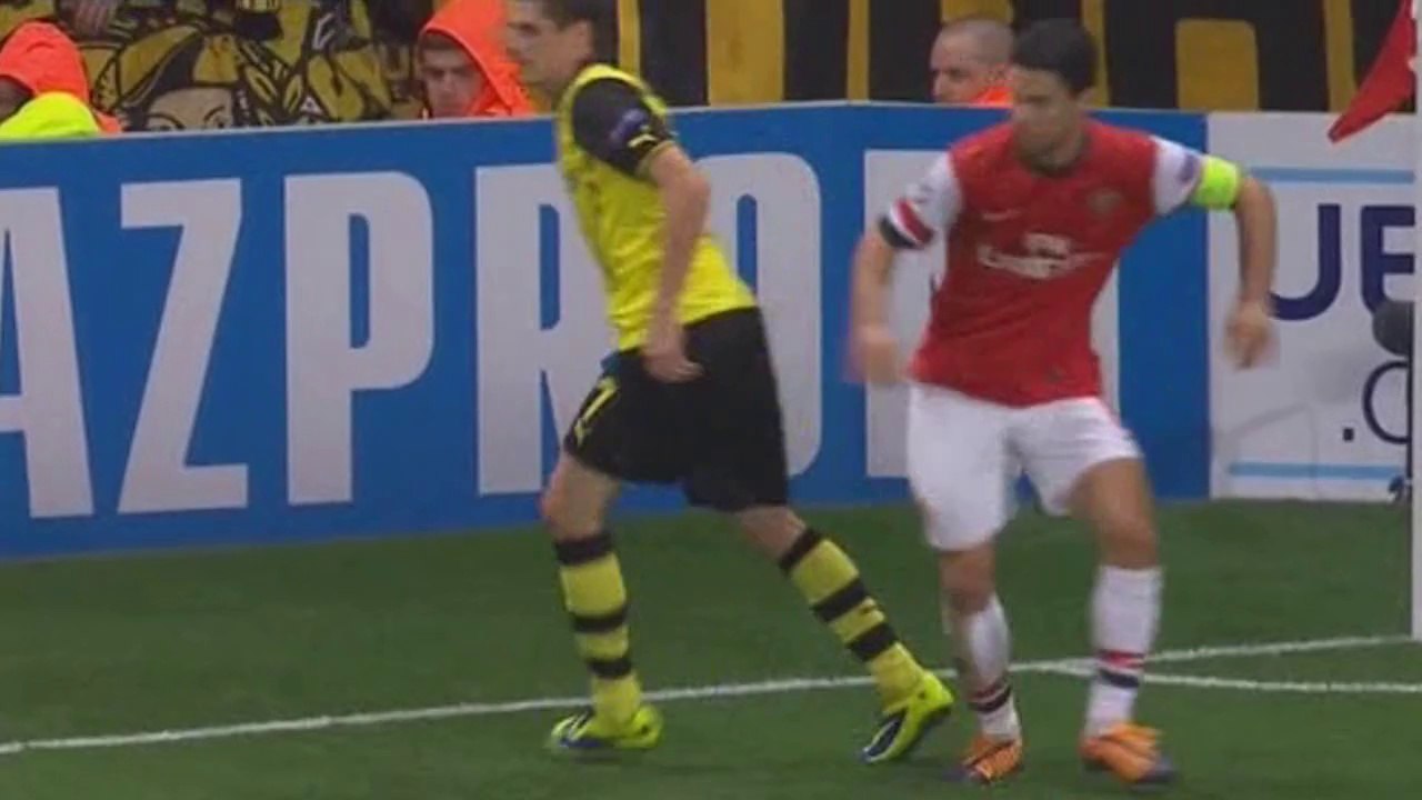 Arteta vs Dortmund 2013 (H)