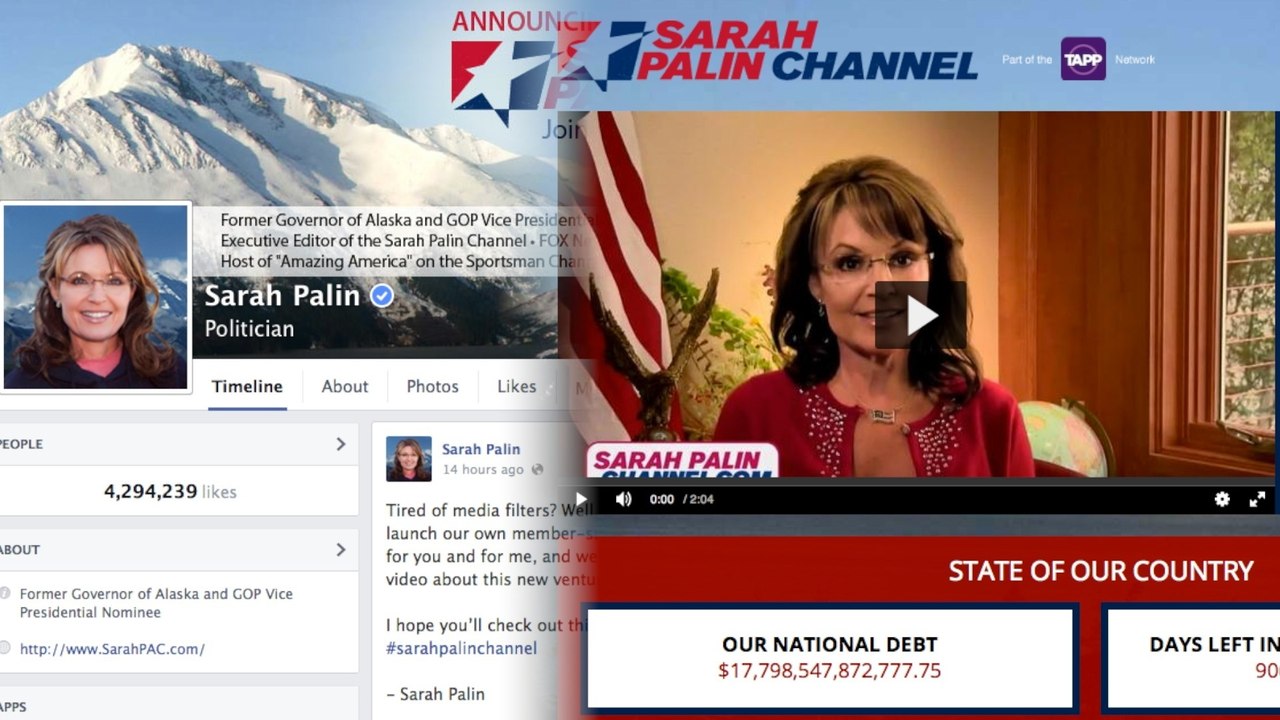 Sarah Palin Launches Her Own Channel, Results in #PalinTVShows