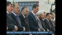 Assad prays as war rages across Syria
