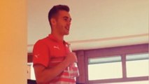 Calum Chambers Sings In Front Of New Arsenal Team-Mates As Part Of His Club Initiation