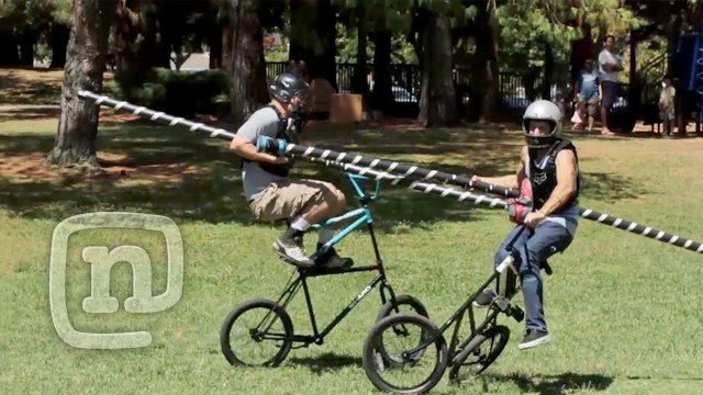 Ryan Nyquist BMX Tall Bike Jousting Battle: Getting Awesome Ep. 2