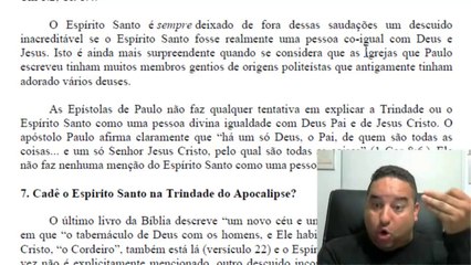 O Espírito Santo é uma pessoa Pode ele pecar Professor Fabio Sabino