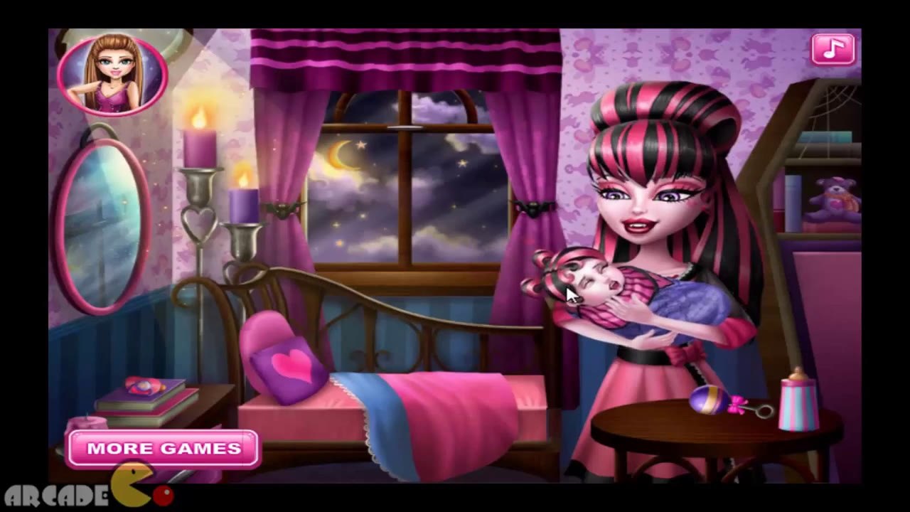 Monster High Baby Feeding - Monster High Baby Game