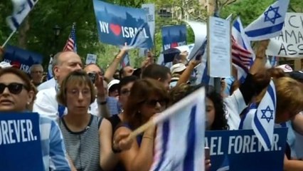 Thousands rally in New York to support Israel