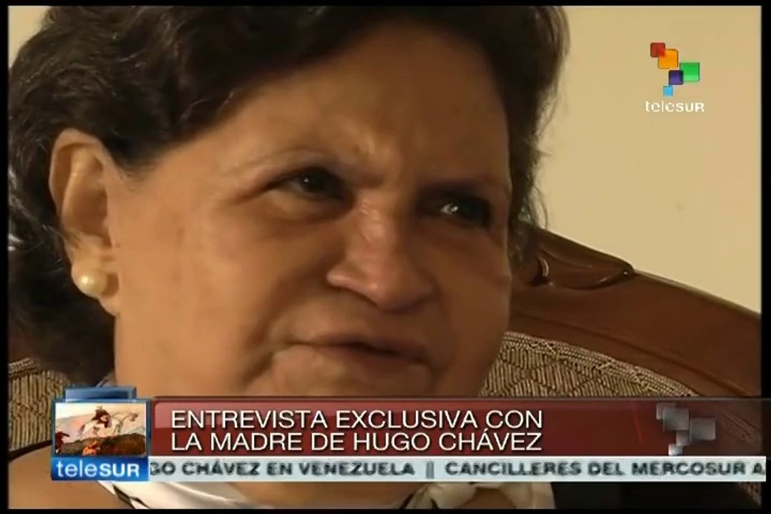 Doña Elena habla del orgullo por la labor de su hijo, Hugo Chávez
