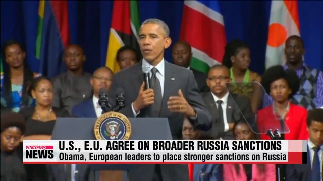 U.S., E.U. agree to adopt broader Russia sanctions