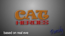 Cat saves boy from dog attack -- Cat Heroes Parody