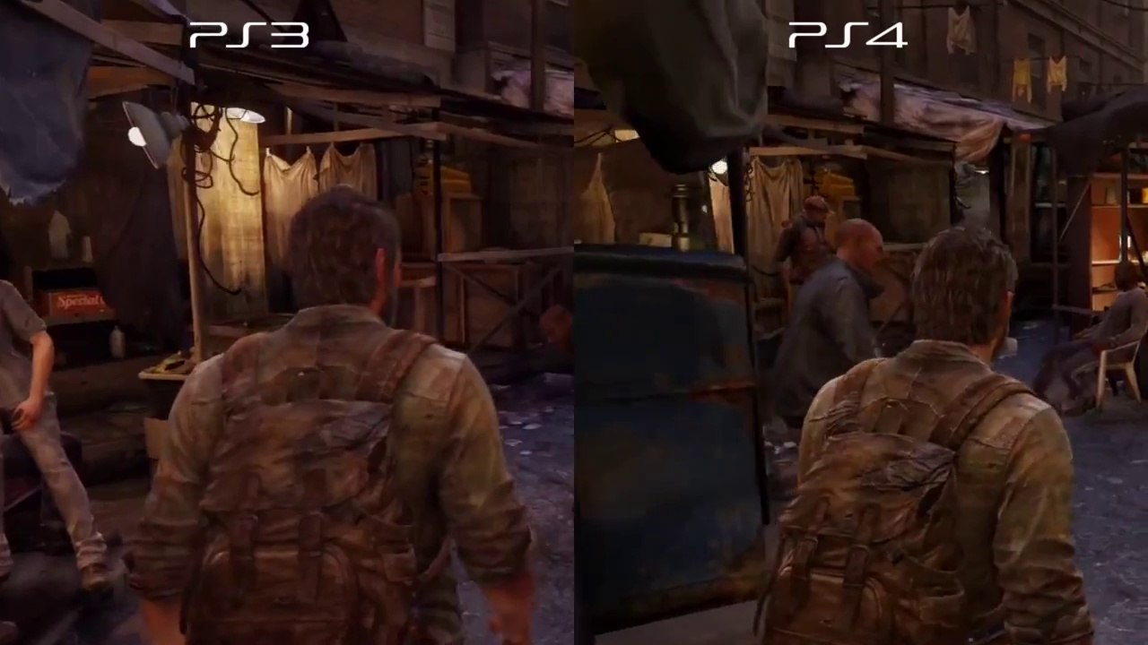 The Last Of Us Remastered Ps3 Vs Ps4 Graphics Comparison Hd Video 
