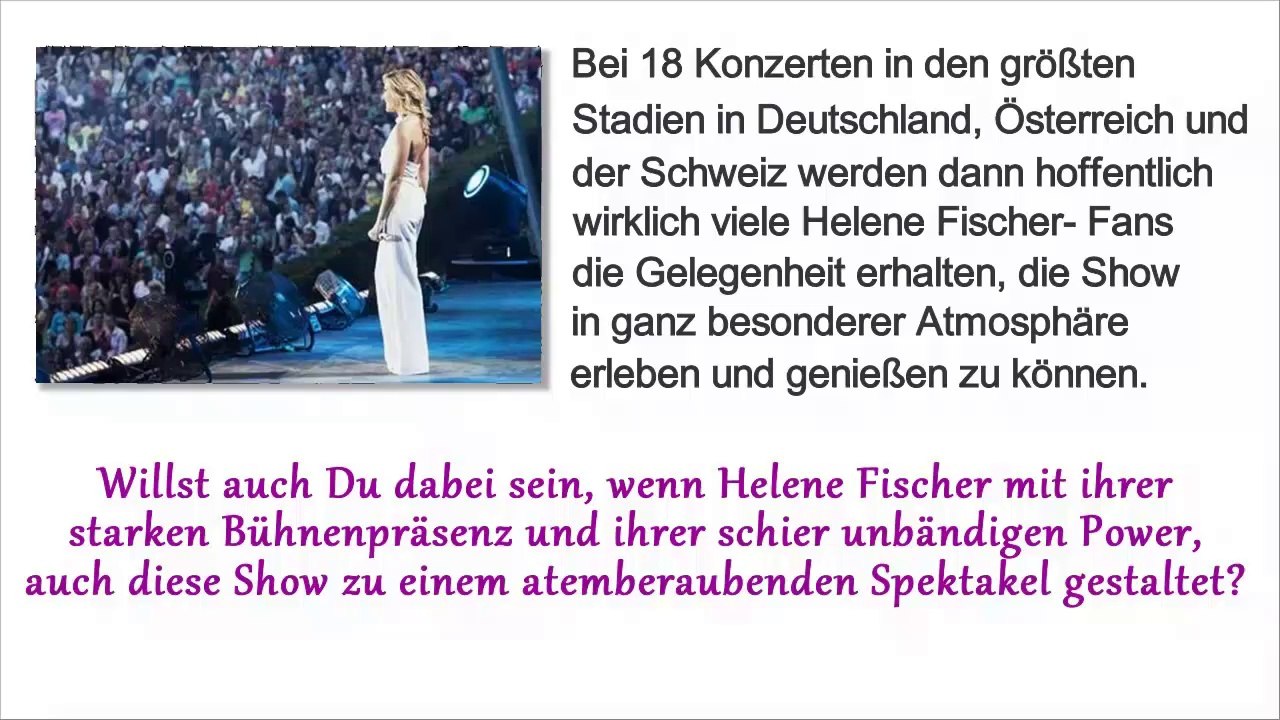 Helene Fischer Karten 2014 – Helene Fischer Karten 2015
