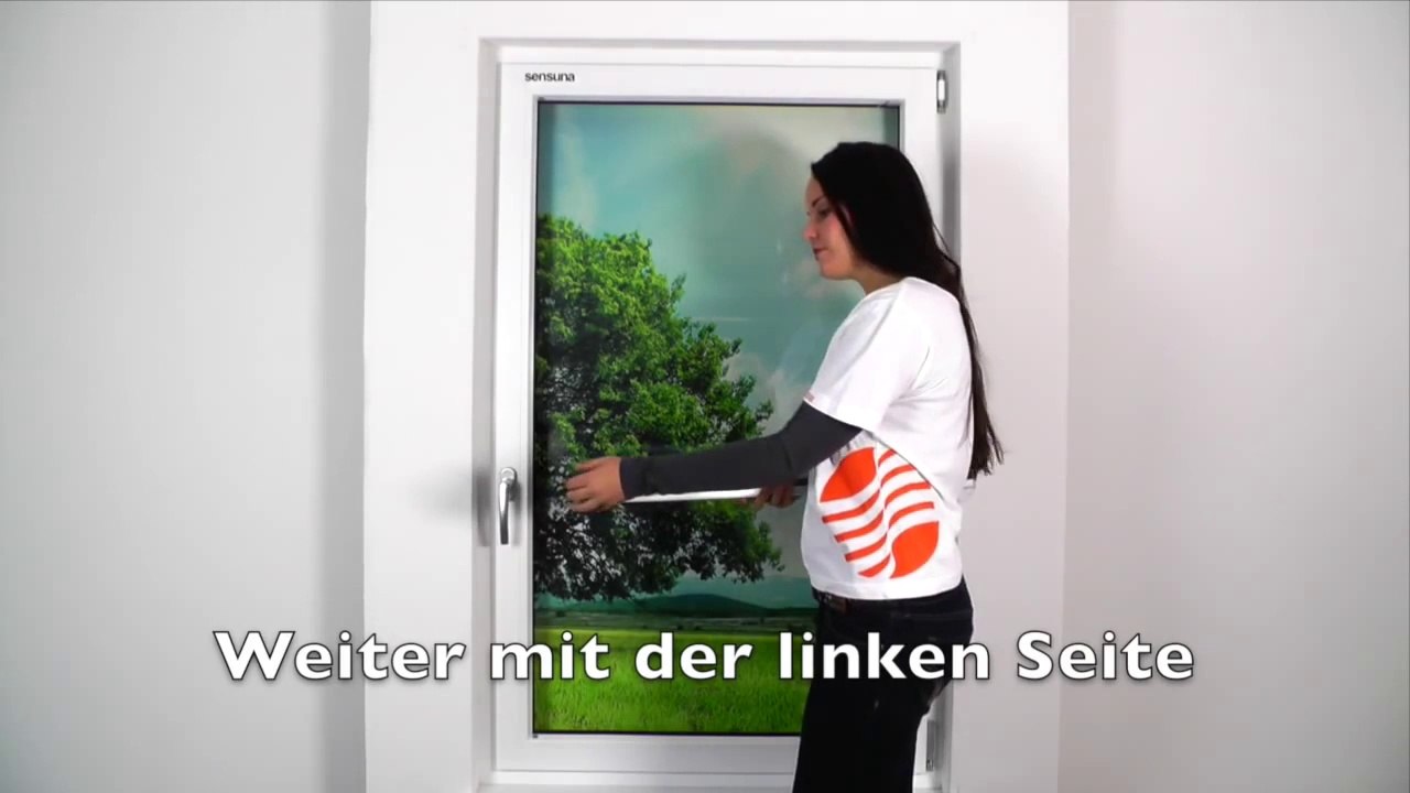 sensuna® Plissee - Montage mit Kantenträgern