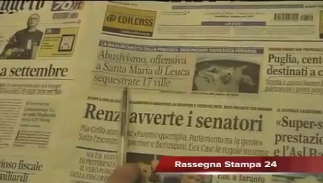 Leccenews24 Notizie dal Salento in tempo reale: Rassegna Stampa 29 Luglio 2014