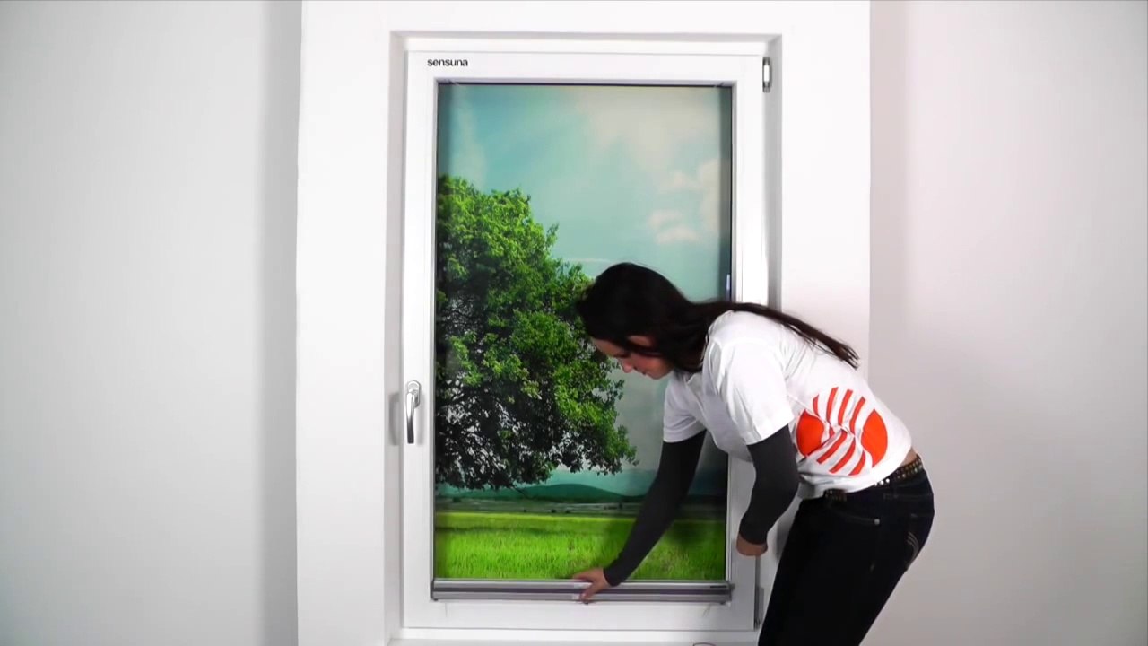 sensuna® Plissee - Montage in der Glasleiste