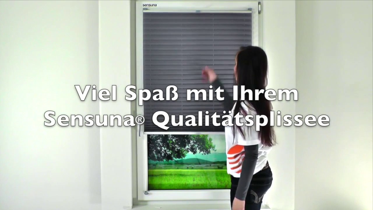 sensuna® Plissee - Montage mit Glasleistenwinkeln